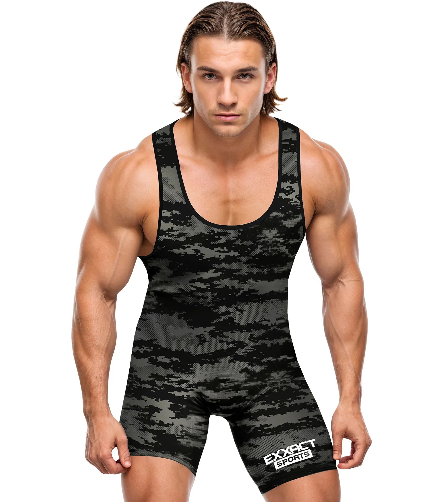 Camouflage Wrestling Singlet For MMA, Powerlifting & Training Camouflage Wrestling Singlet For MMA, Powerlifting & Training
