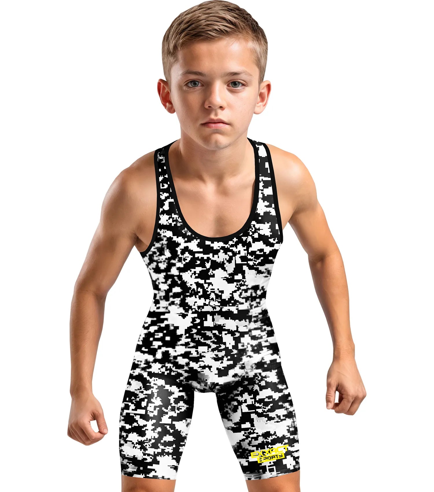 Camouflage Wrestling Singlet For MMA, Powerlifting & Training