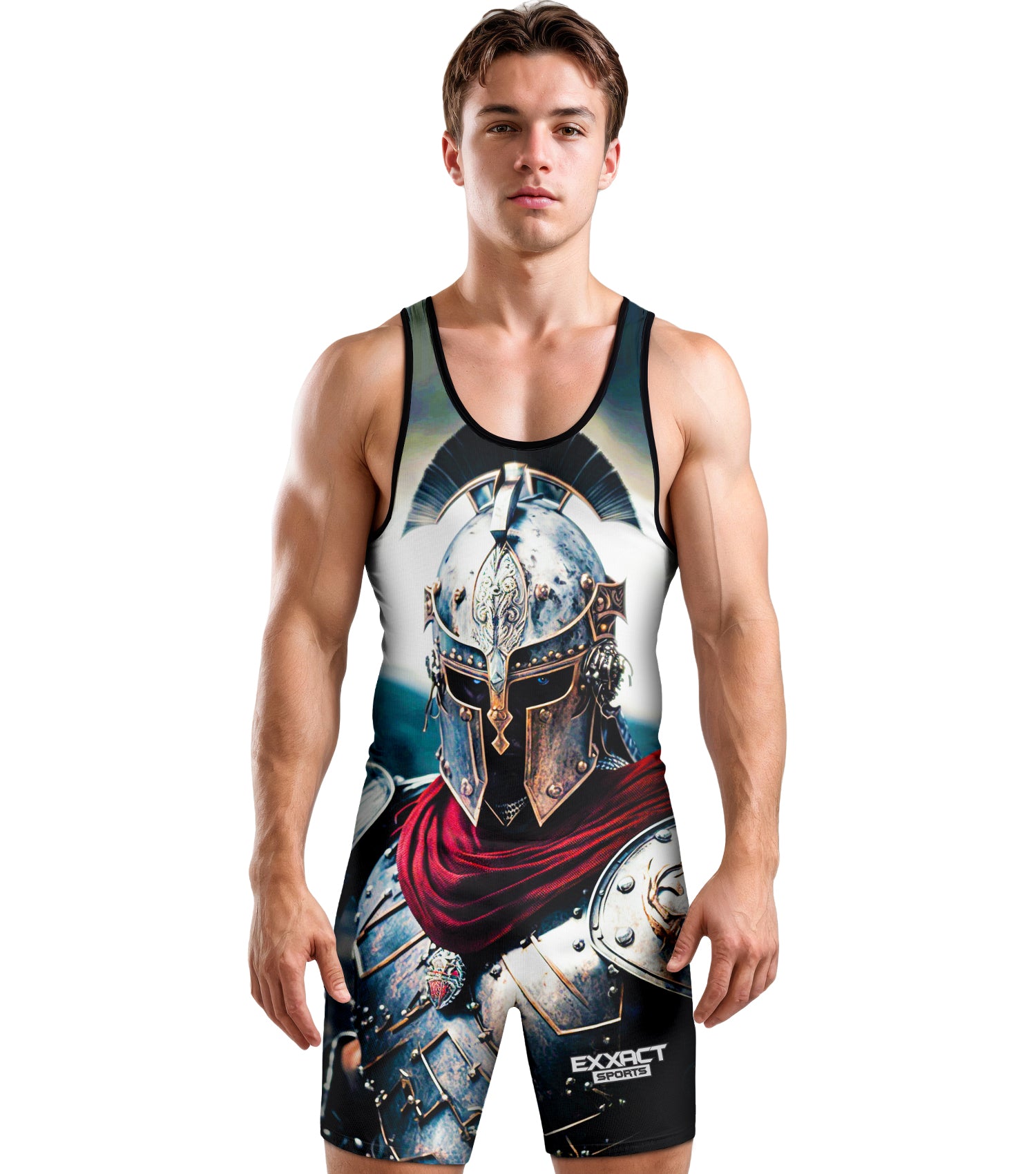 Men's Sublimated Wrestling Singlet For Training and Powerlifting