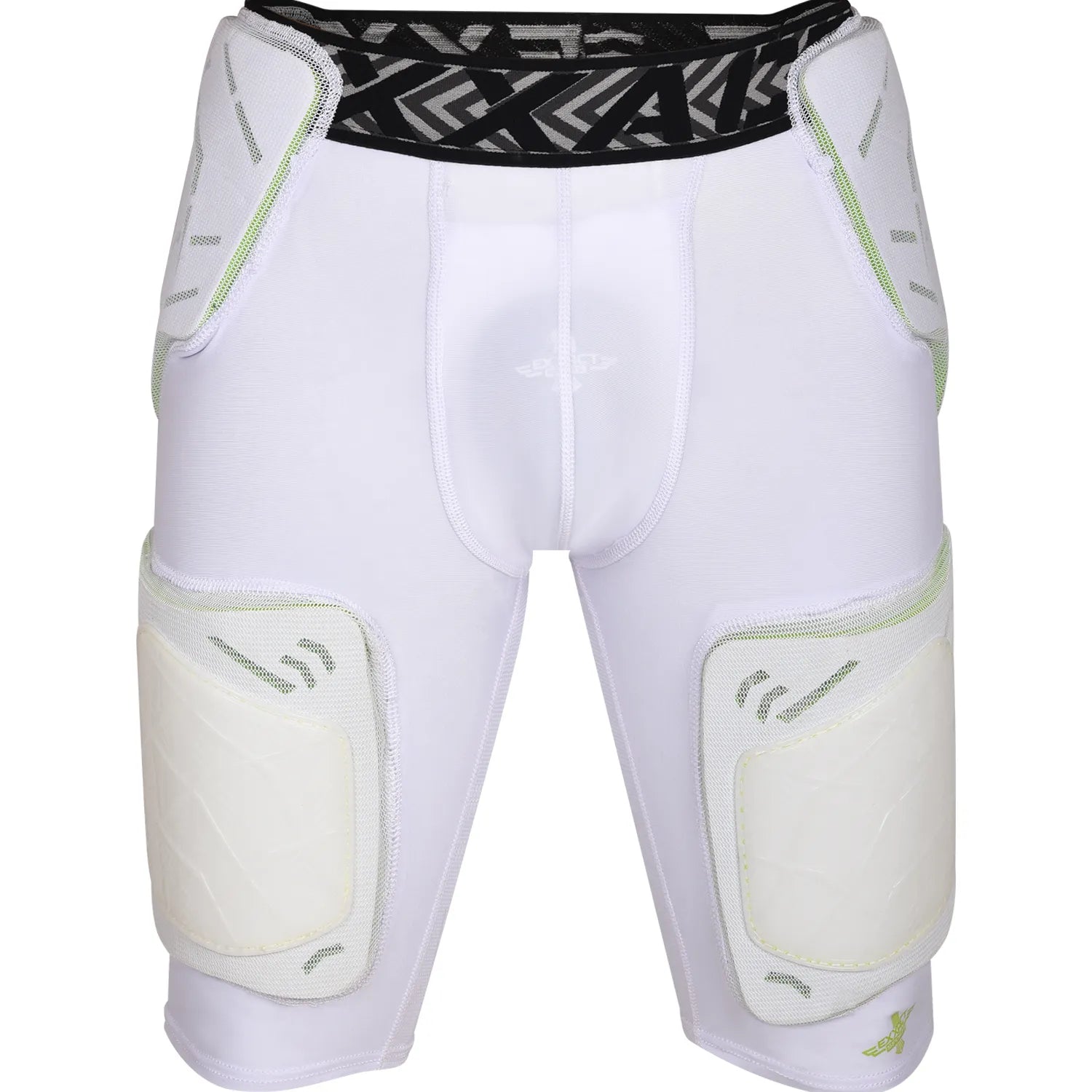 Men's Gladiator 5-Pad Football Girdle with Cup Pocket White (Adult)