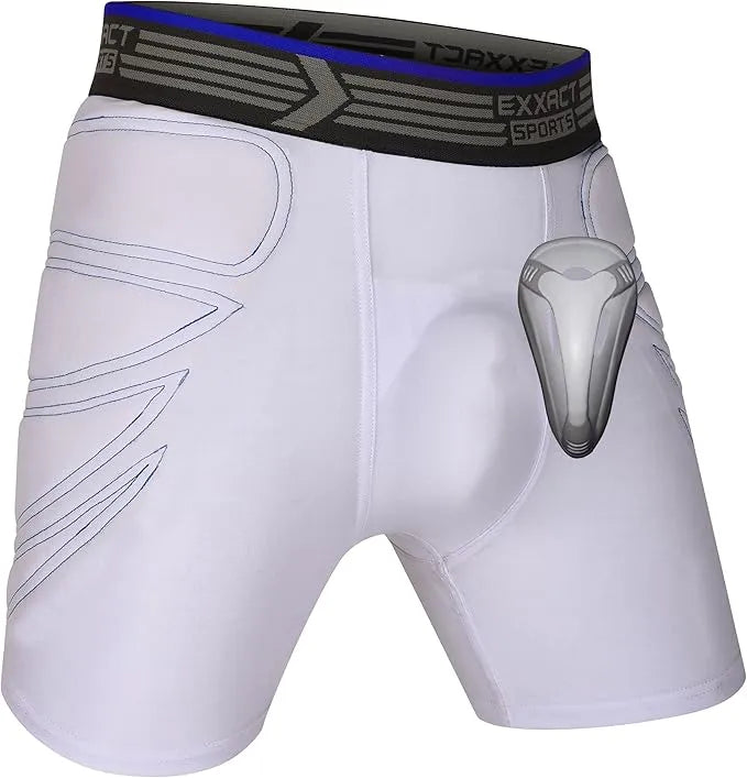 Sliding Shorts w/Hard Cup & Foam Padding for MMA (Youth)