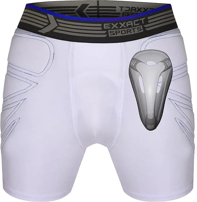 Sliding Shorts w/Hard Cup & Foam Padding for MMA (Youth)