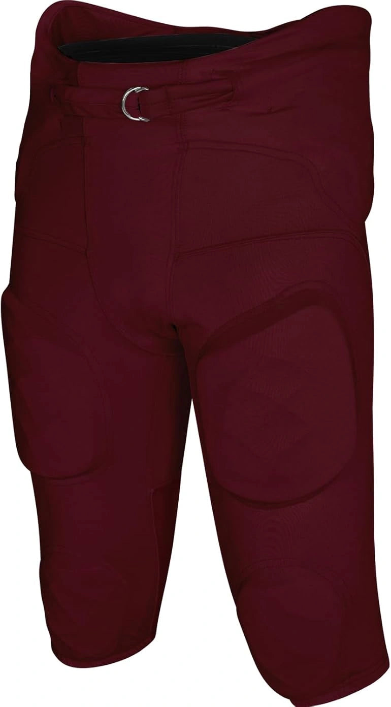 Integrated Football Pant Men's Gladiator with Pads Maroon (Adult)