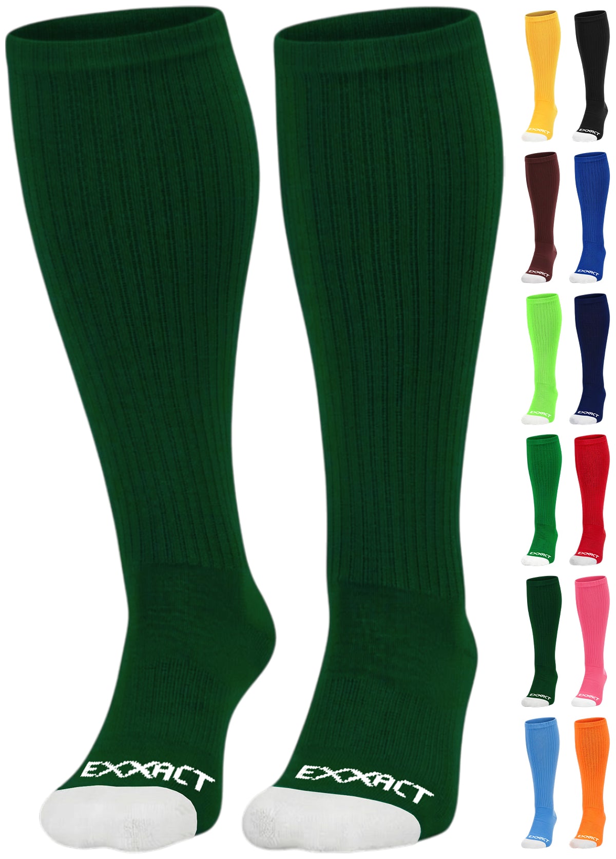 Exxact Sports Over the Calf Baseball Socks (Dark Green)