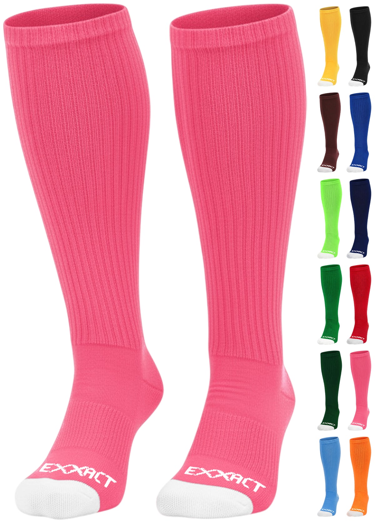 Exxact Sports Over the Calf Baseball Socks (Hot Pink)