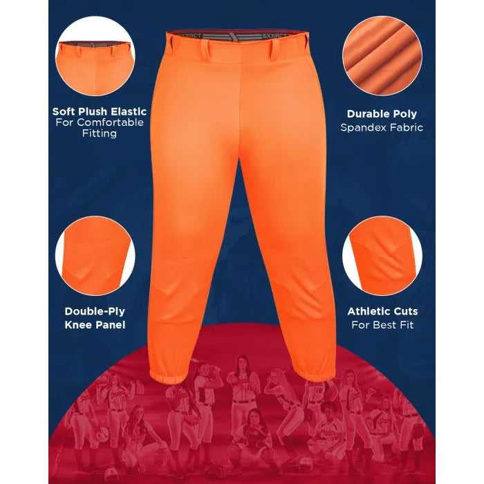 Knicker/Yoga Style Softball Pants, For Womens