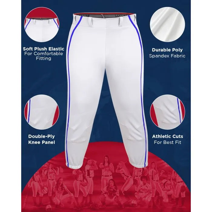 Knicker/Yoga Style Softball Pants, For Womens