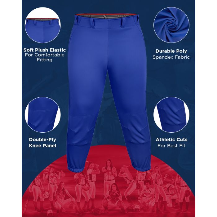 Knicker/Yoga Style Softball Pants, For Womens