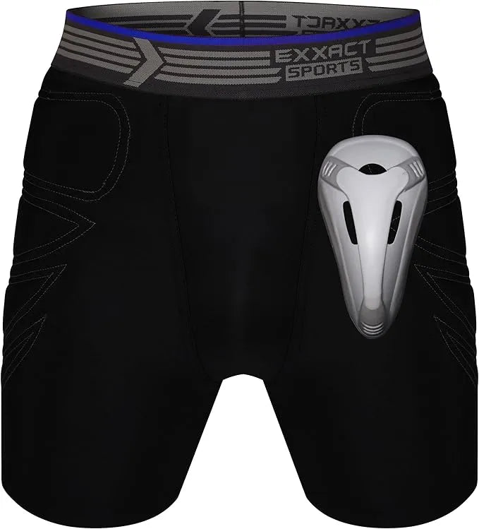 Sliding Shorts w/Hard Cup & Foam Padding for MMA (Youth)