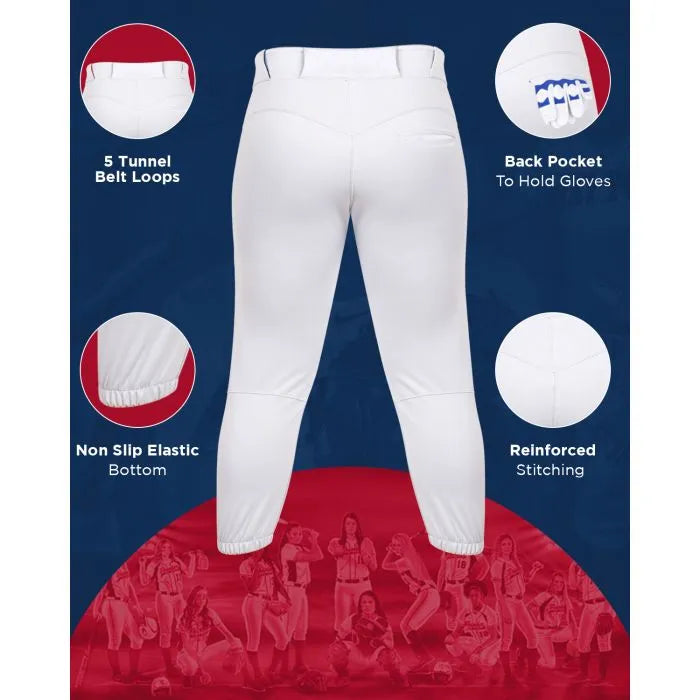 Knicker/Yoga Style Softball Pants, For Womens