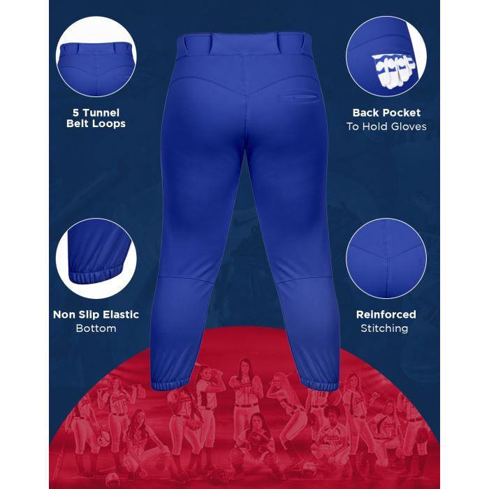 Knicker/Yoga Style Softball Pants, For Womens