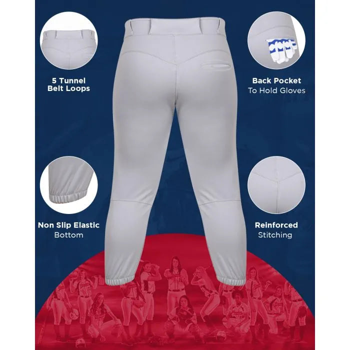 Knicker/Yoga Style Softball Pants, For Womens