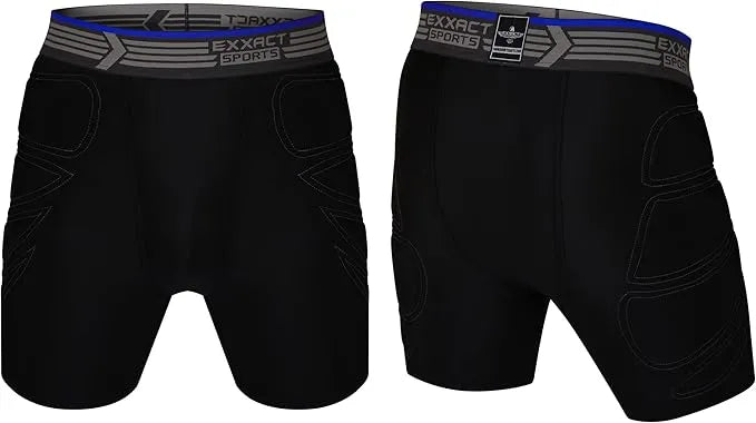 Sliding Shorts w/Hard Cup & Foam Padding for MMA (Youth)