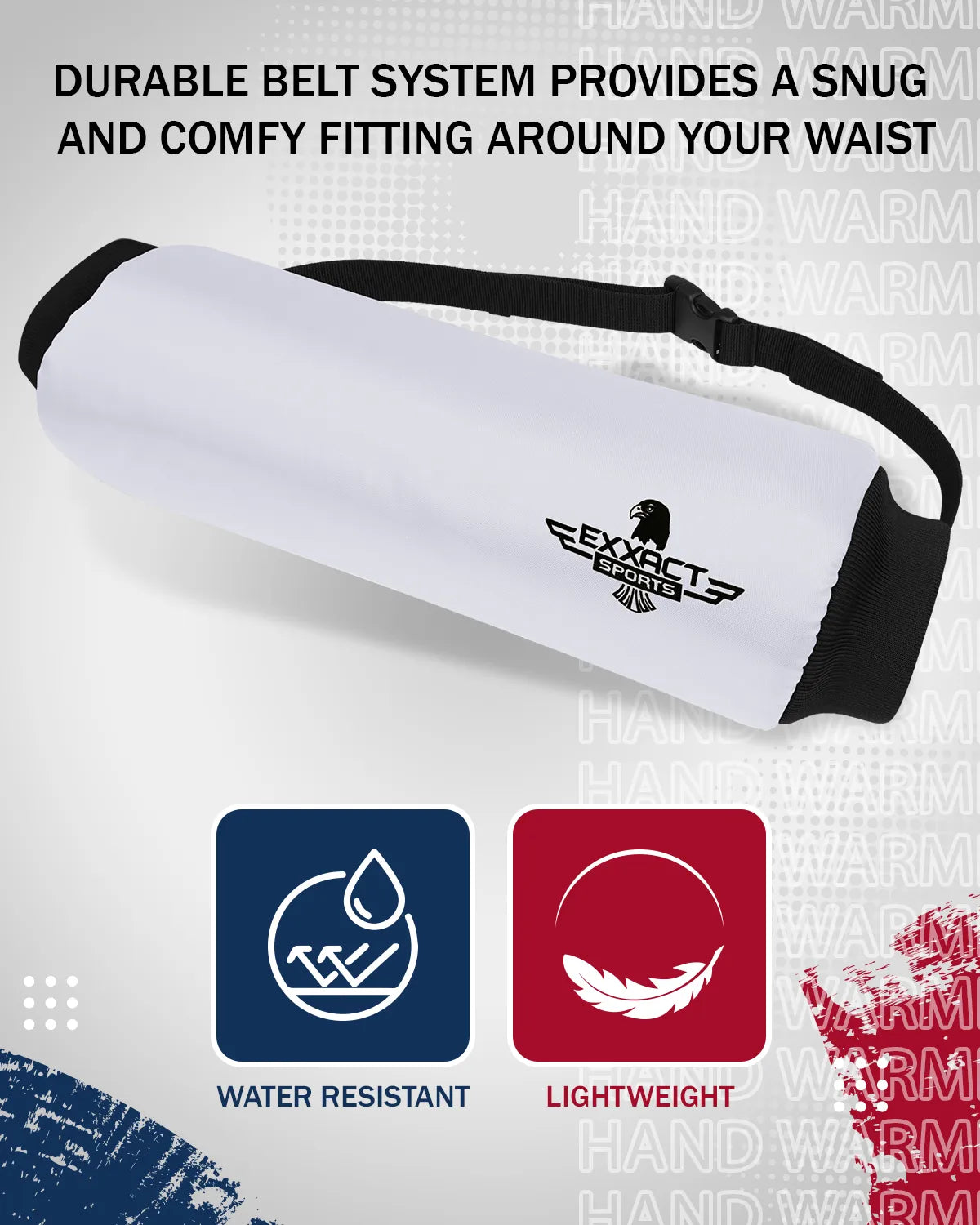 Hand Warmer Mens & Boys Football Pouch White