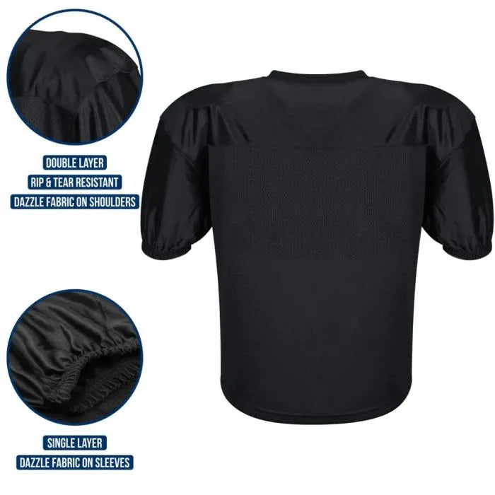 Football Practice Jersey for Boys Black (Youth)