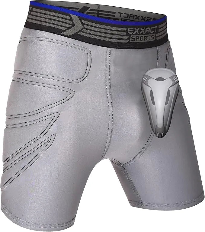 Sliding Shorts w/Hard Cup & Foam Padding for MMA (Youth)