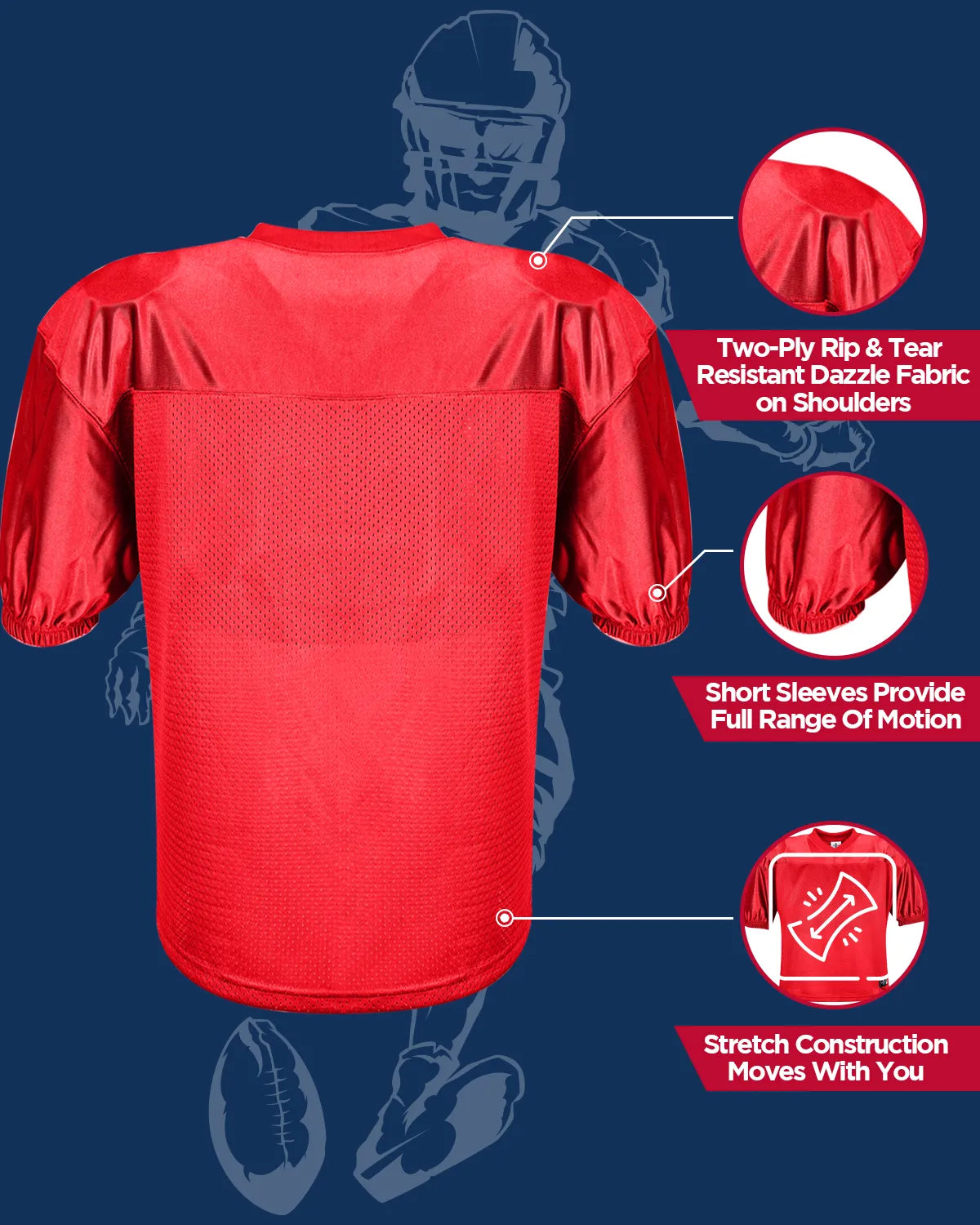 Football Practice Jersey For Mens (Adult)