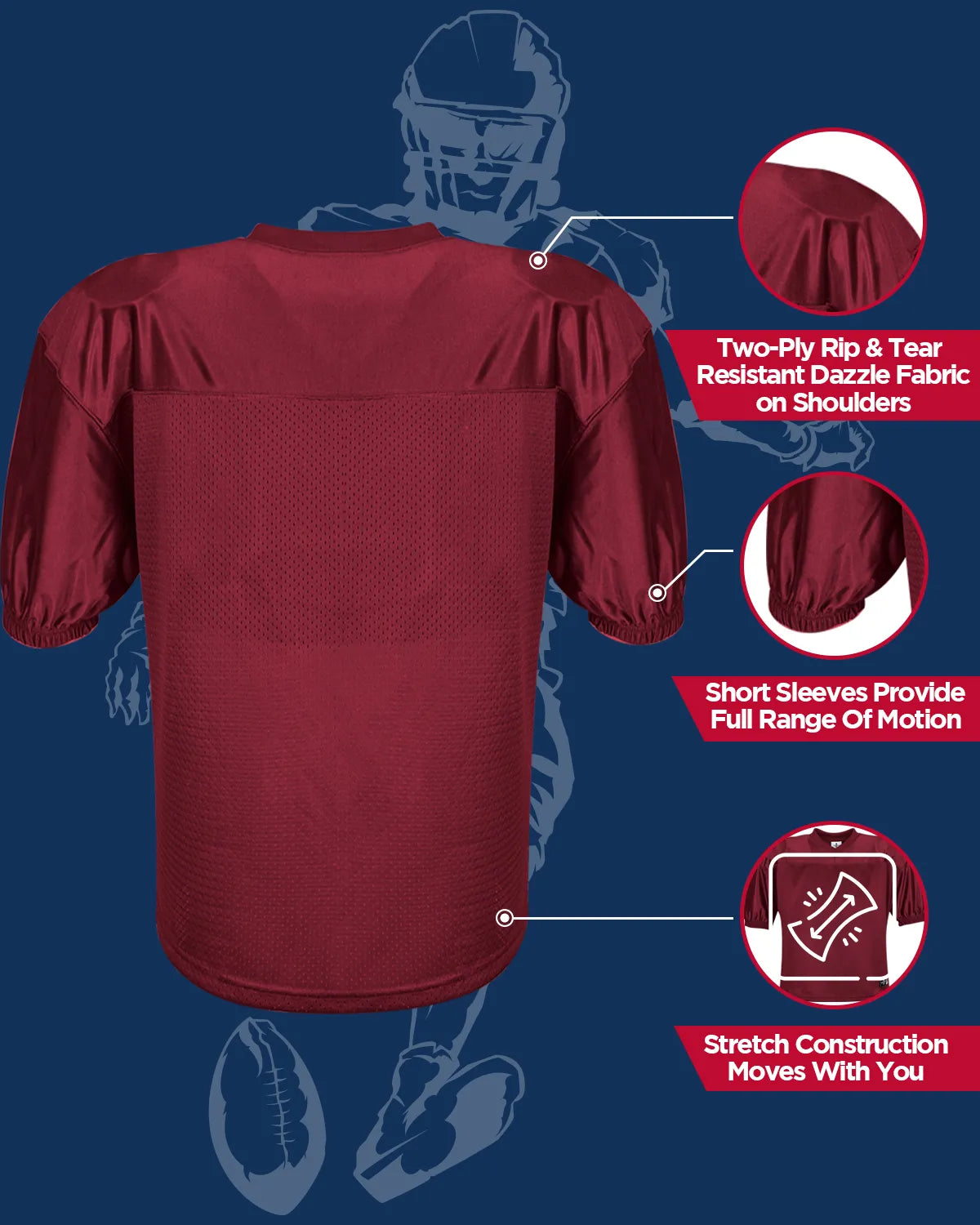 Football Practice Jersey For Mens (Adult)