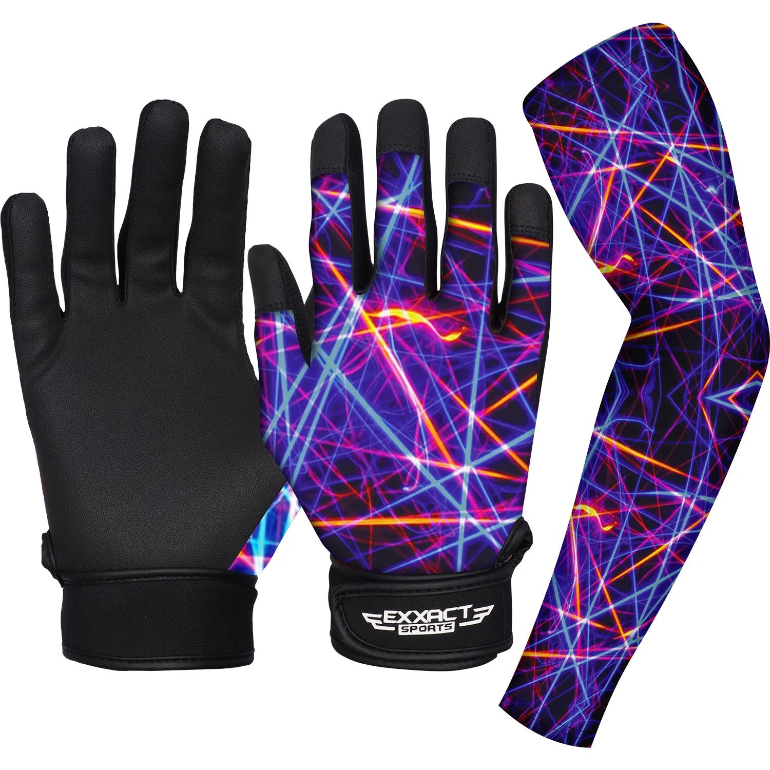 Baseball Batting Gloves with Arm Sleeve (Youth) Autism Lazer