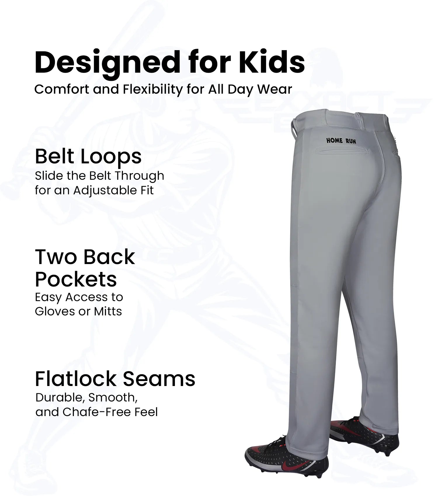 Baseball-homerun-pant-Plain_Youth_Gray