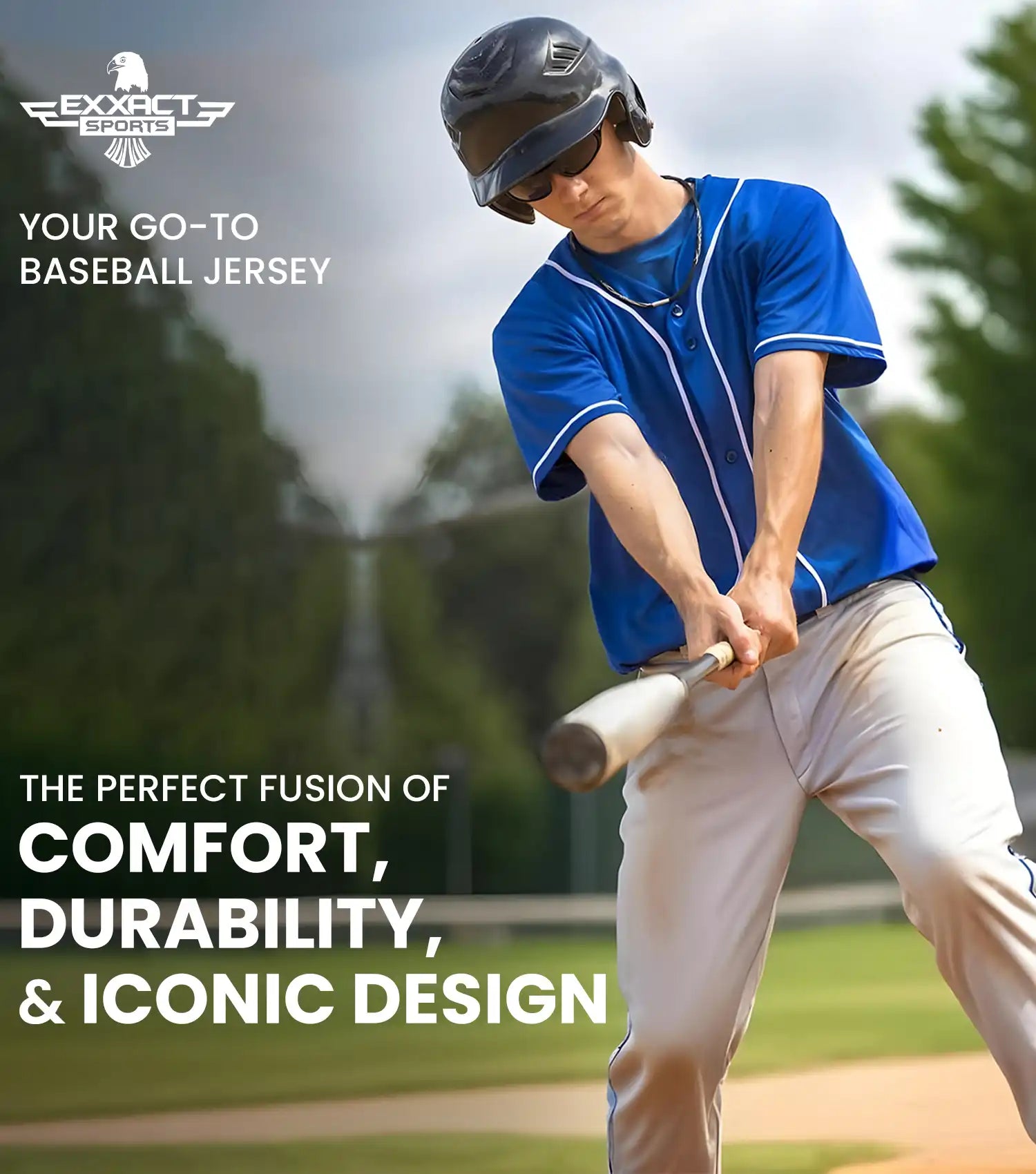 Baseball Jersey for Men and Women, 2-Button Plain Jersey (Dark Green)