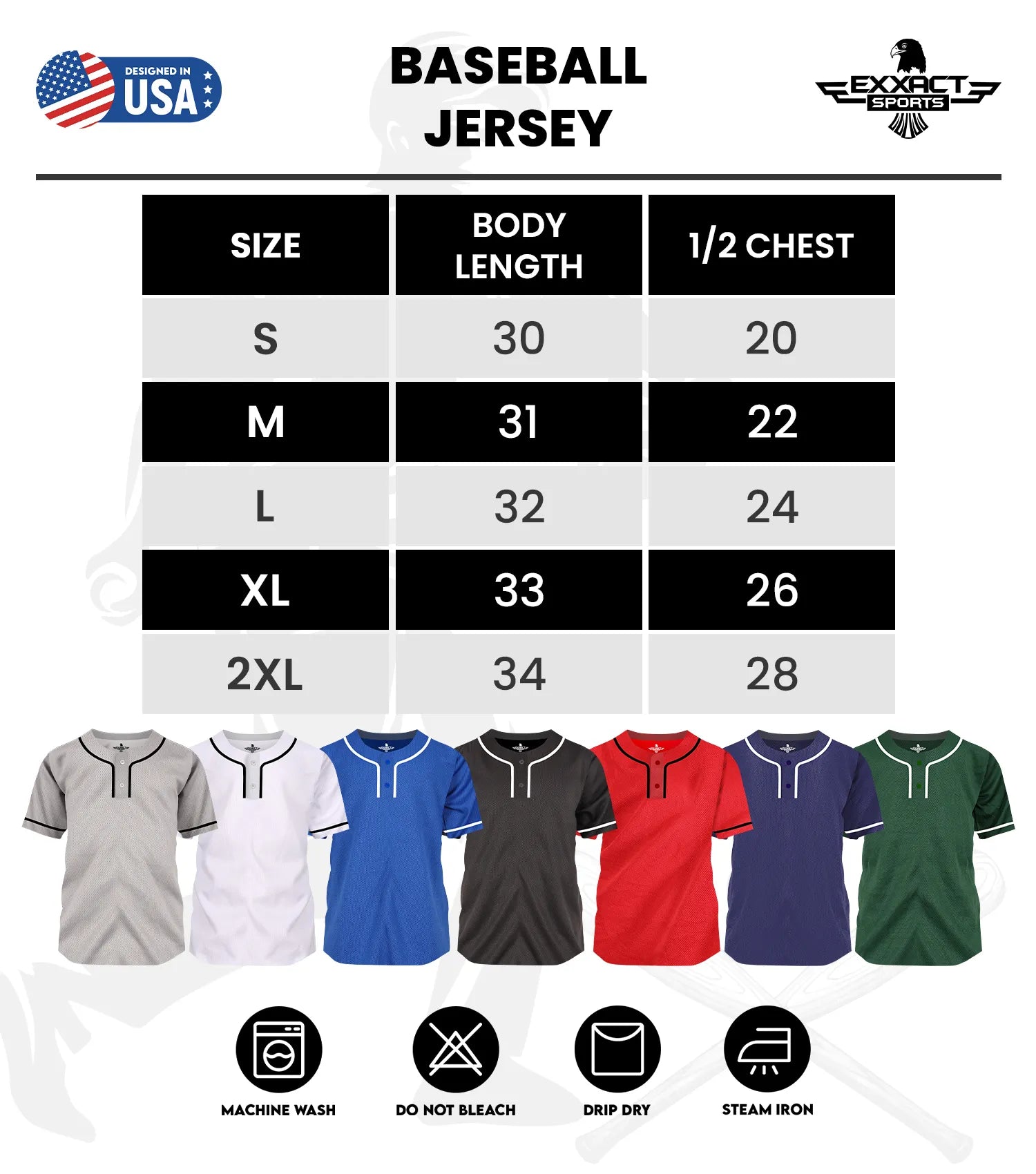 Baseball Jersey for Men and Women, 2-Button Plain Jersey (Dark Green)