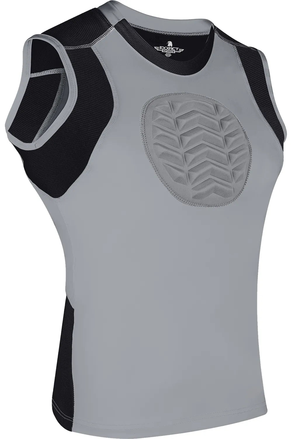 Youth Boys Baseball Chest Protector For Sternum Heart Protection Gray