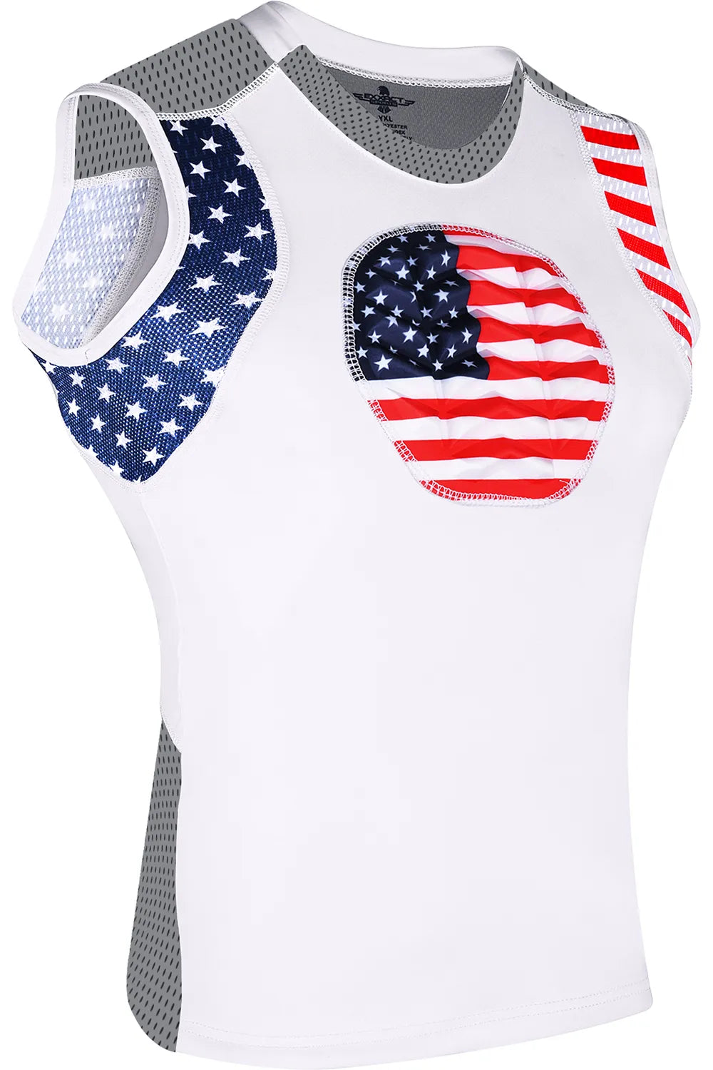 Youth Boys Baseball Chest Protector For Sternum Heart Protection Patriot