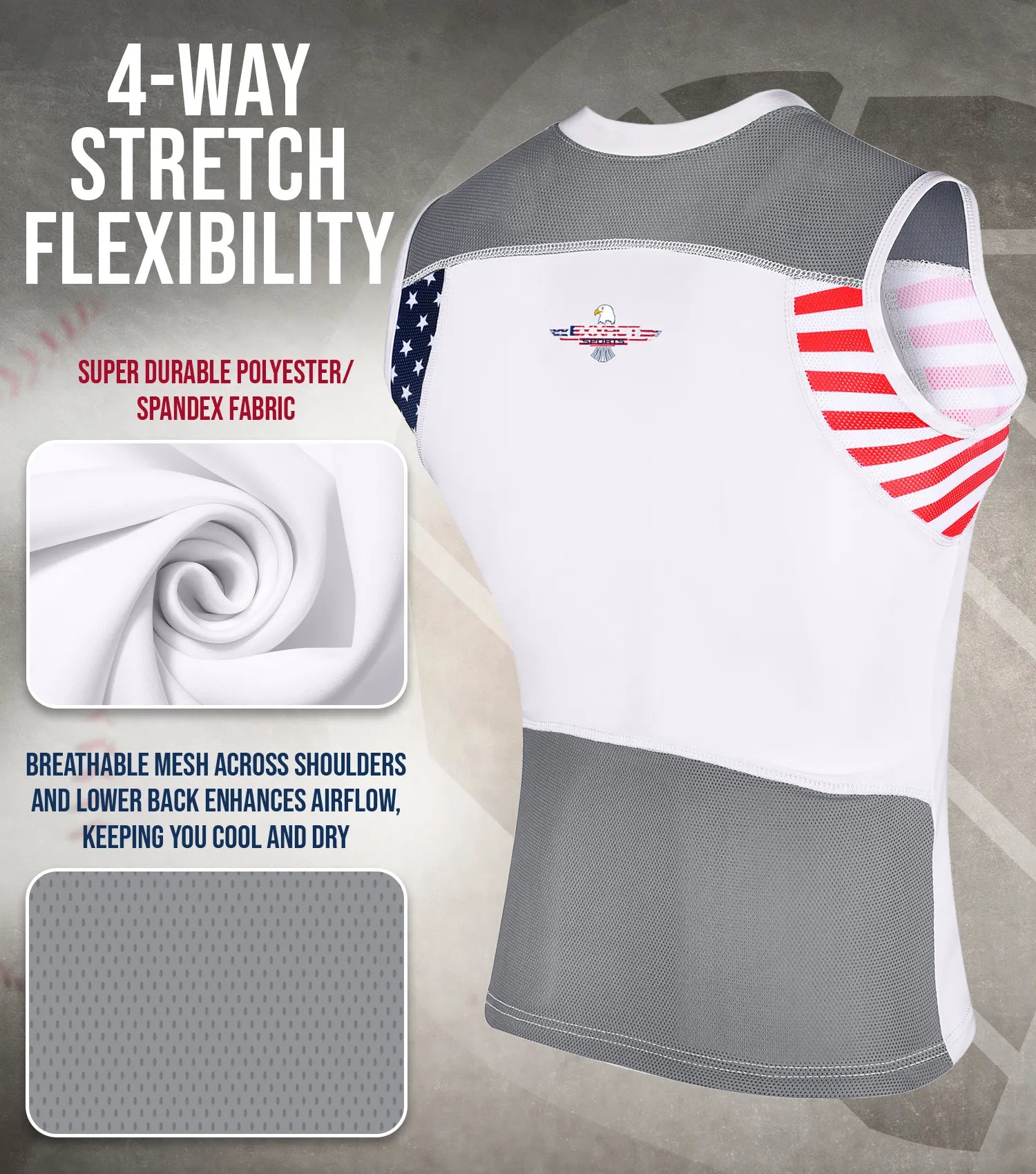Youth Boys Baseball Chest Protector For Sternum Heart Protection Patriot