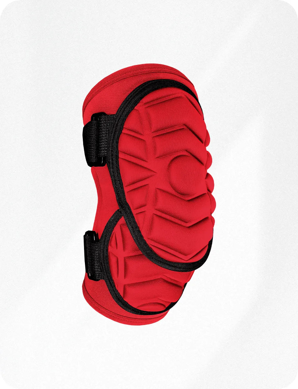 Defender Plus Baseball Elbow Guard with Adjustable Straps Red