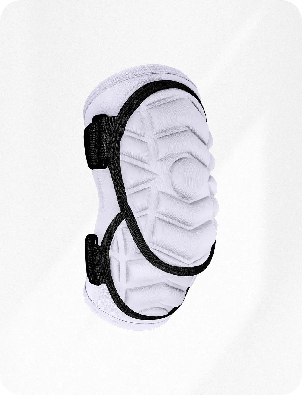 Defender Plus Baseball Elbow Guard with Adjustable Straps White