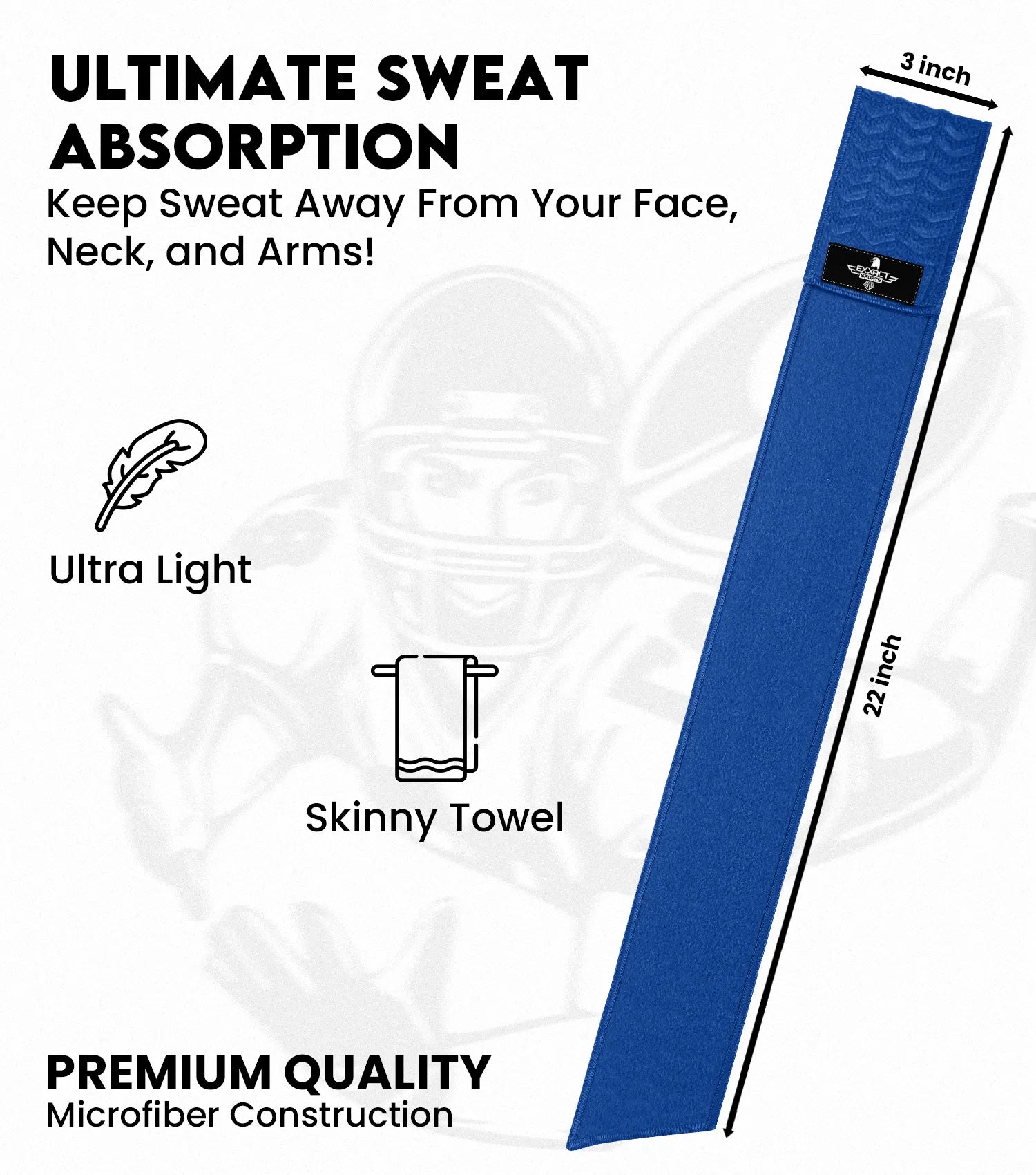 Streamer Football Towel with Hook & Loop Fastener