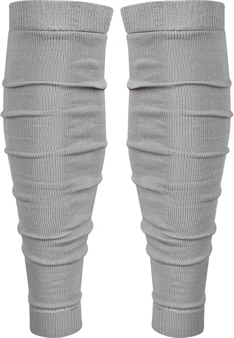 Football Leg Sleeves Men's & Boys (1 Pair) Gray