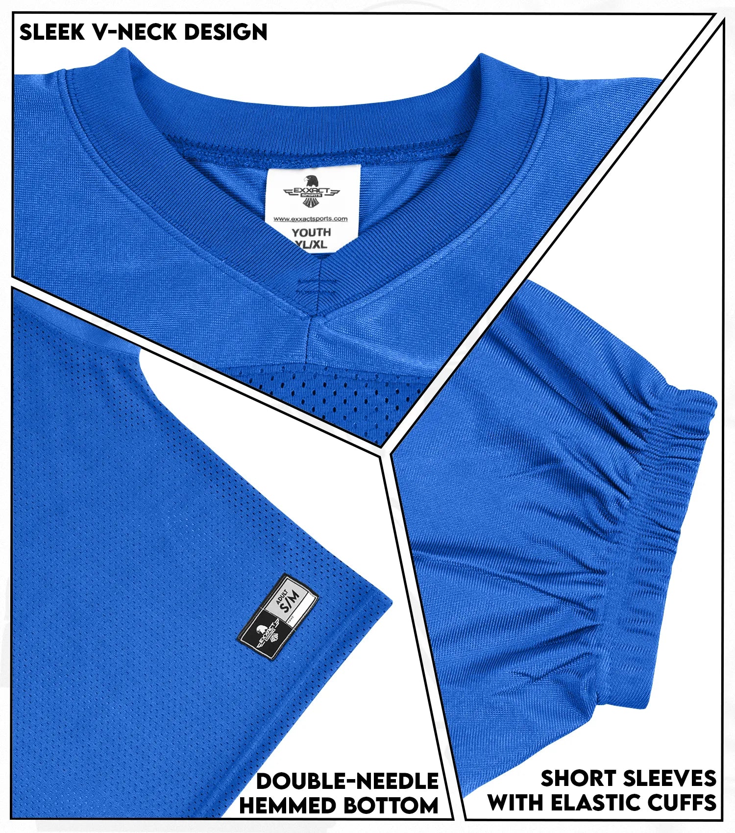 Men's Adult Football Practice Jersey (Royal Blue)