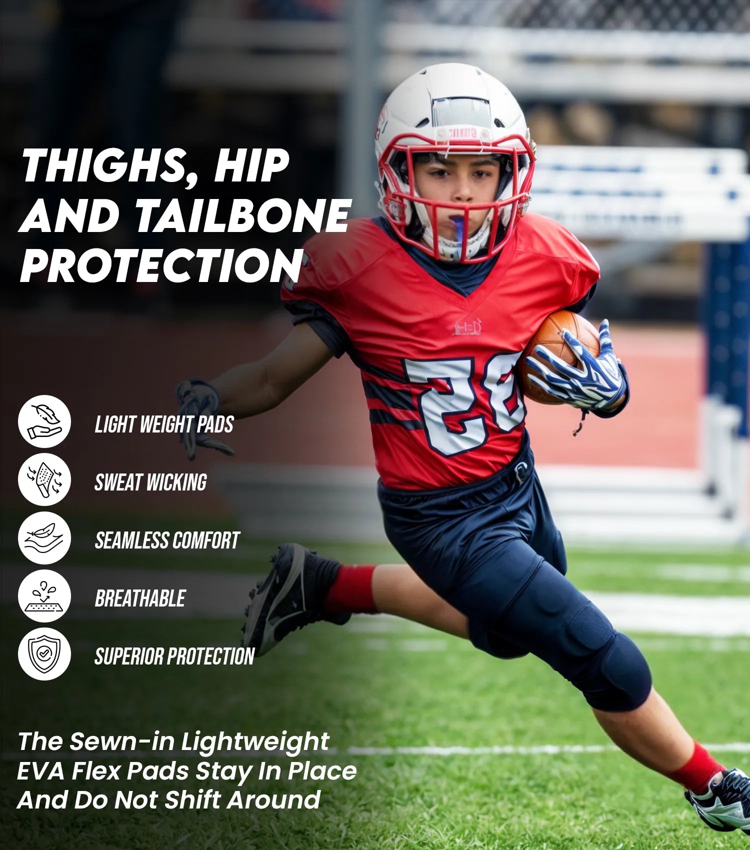 Proline_integrated_football_pants_Youth_Silver