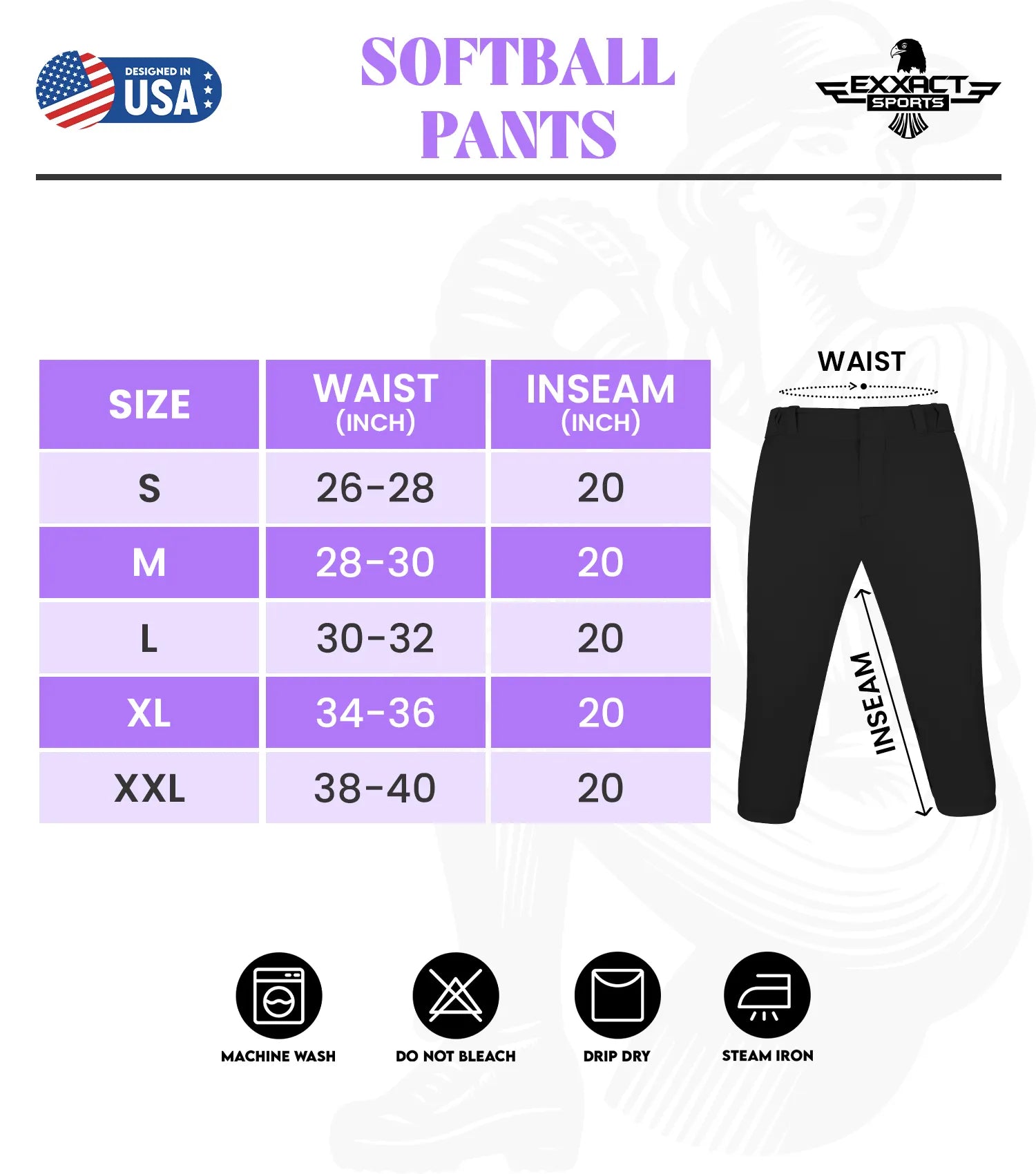 Zipper Womens Softball Pants, Elastic Bottom with Mesh Panels