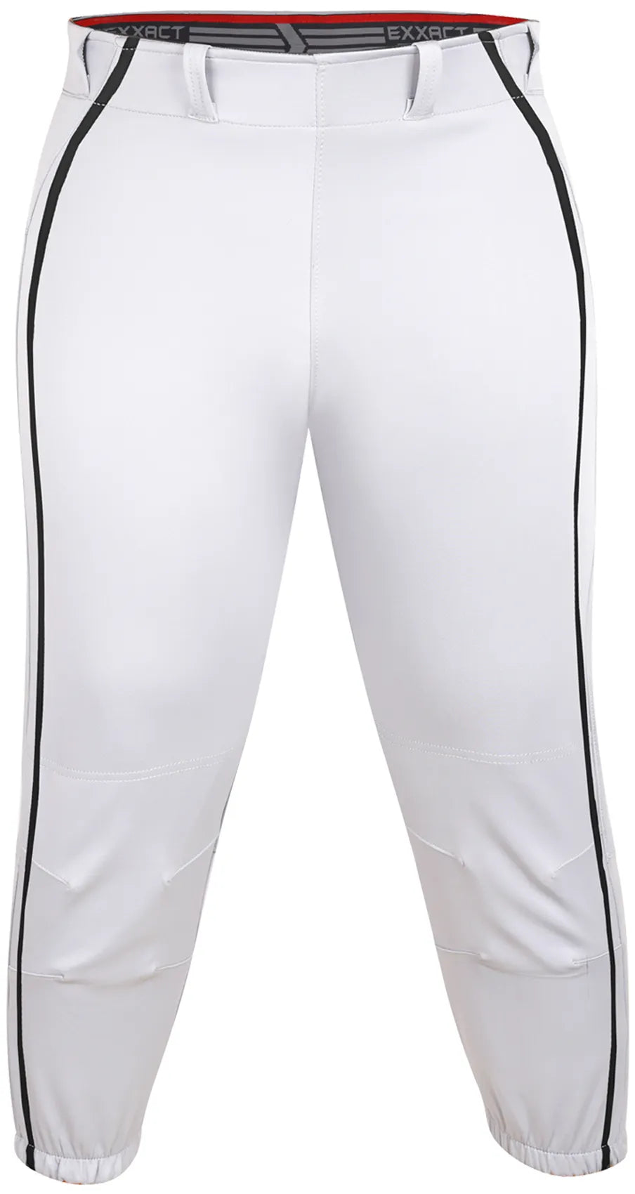 Yoga/Knicker Style Softball Pants For Women (White/Black)