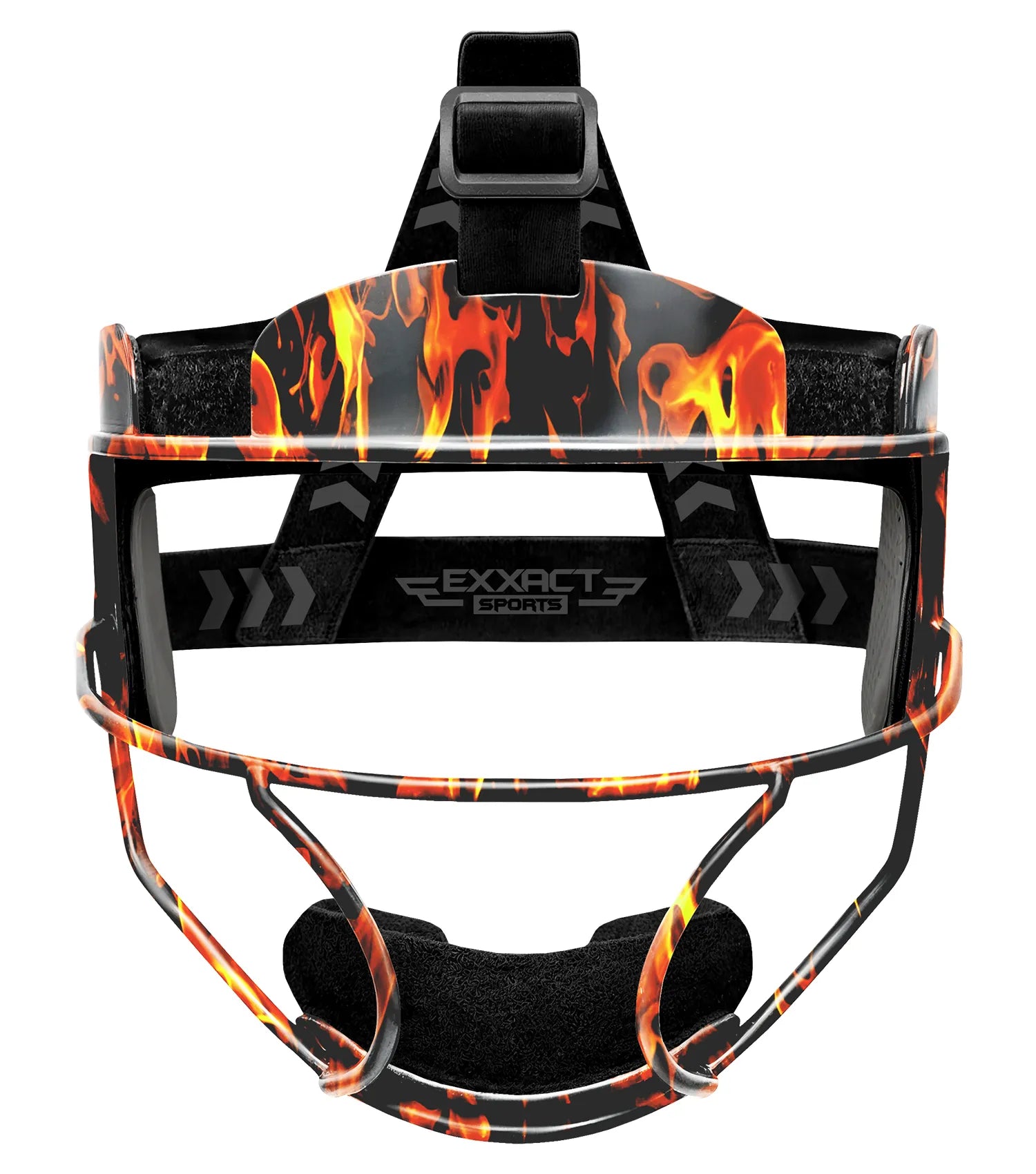 Softball_face_mask_flame