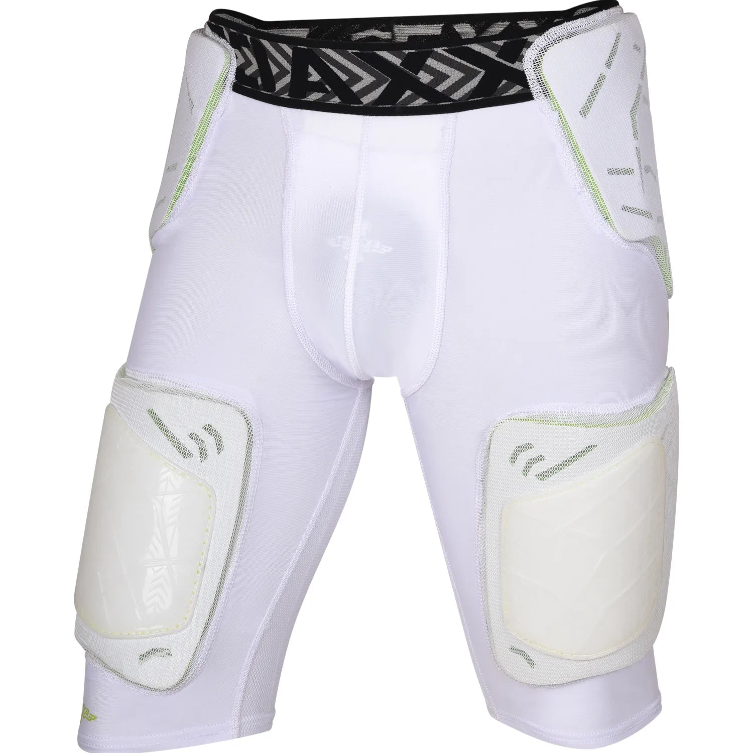 Men's Gladiator 5-Pad Football Girdle with Cup Pocket White (Adult)