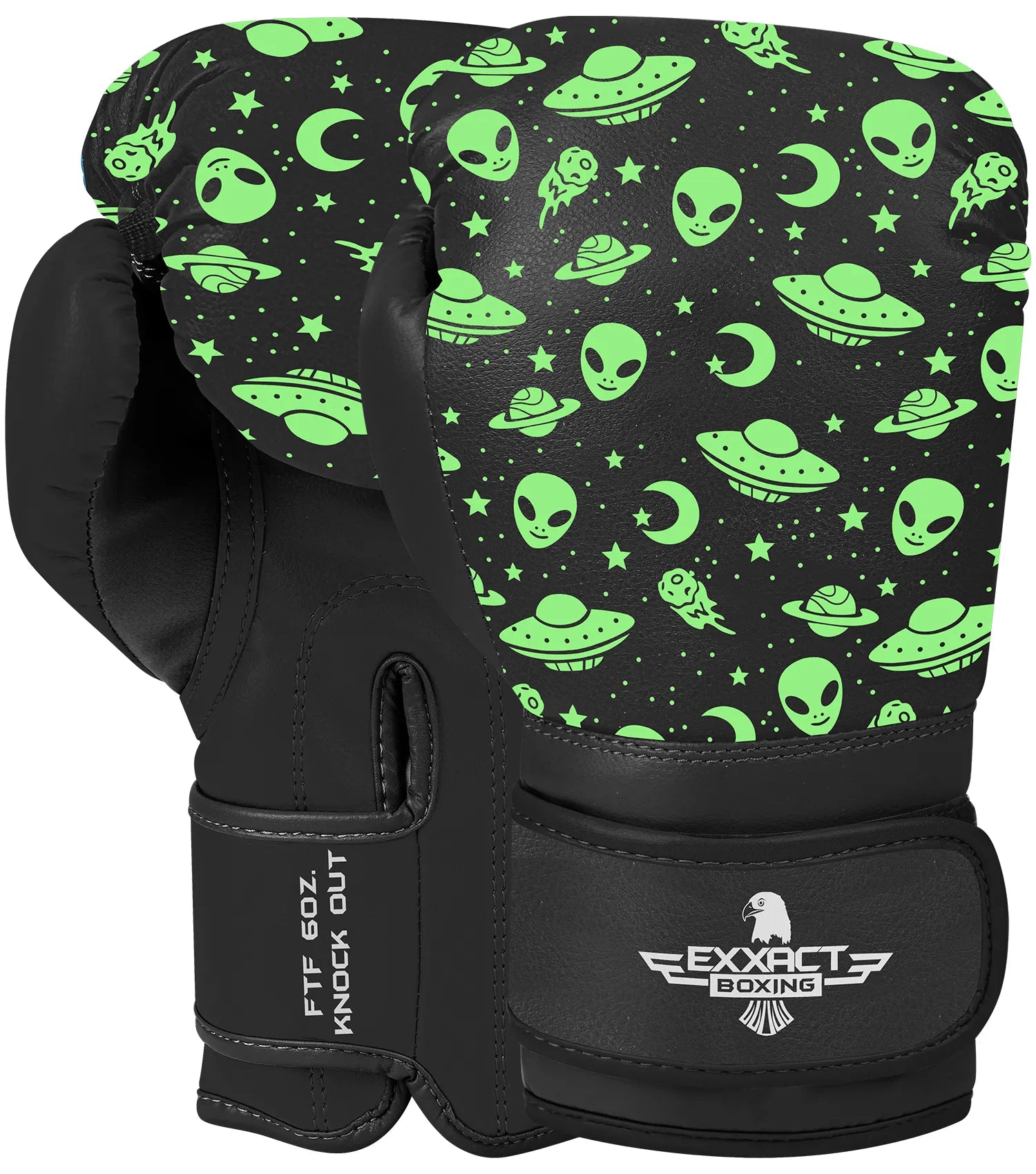 Kids Printed Knockout Boxing Gloves with Padded Protection Alien