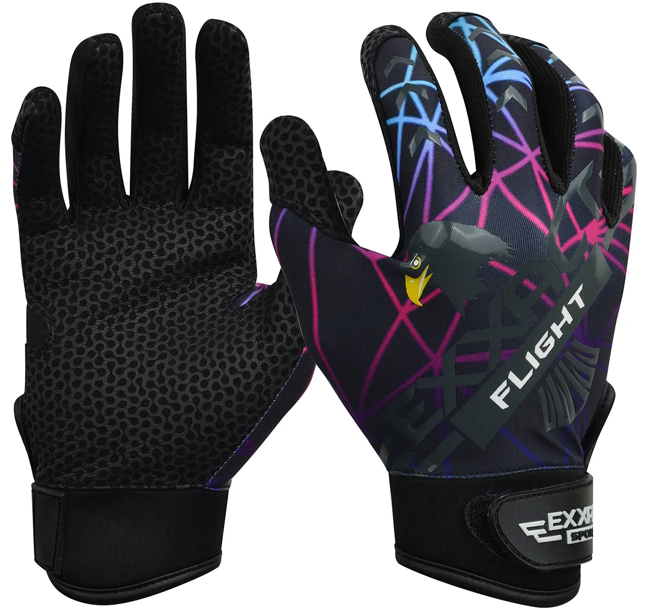 Flight Baseball Batting Gloves For Youth & Adult (Lazer)