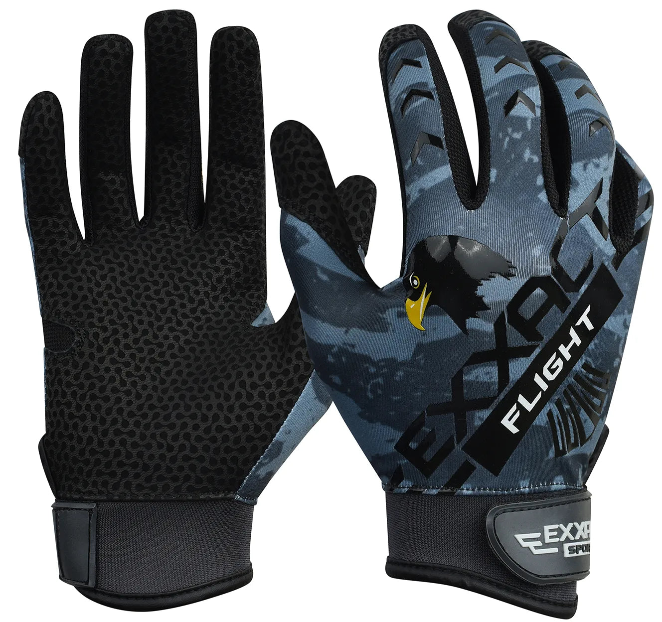 Flight Baseball Batting Gloves For Youth & Adult (Gray)