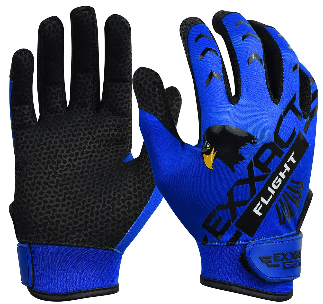 Flight Baseball Batting Gloves For Youth & Adult (Blue)