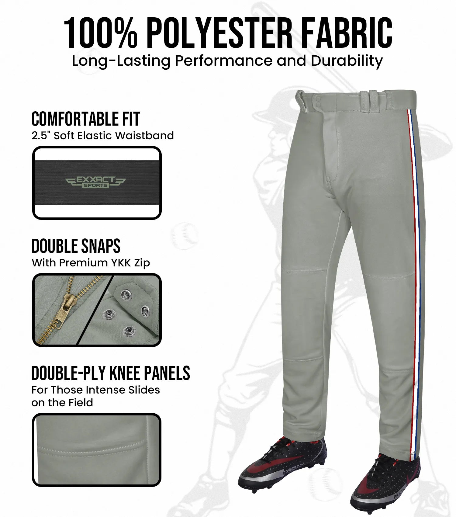 baseball-full-length-pant-Youth-Grey_red_white_navy