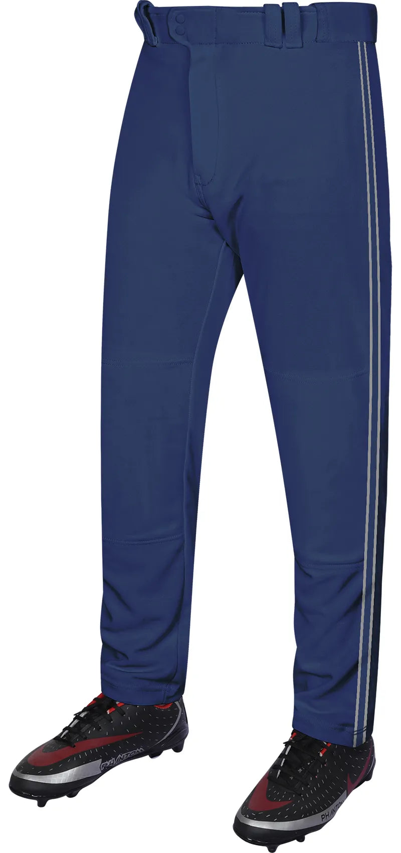 Proline Adult Full Length Baseball Pants with Stripes Navy