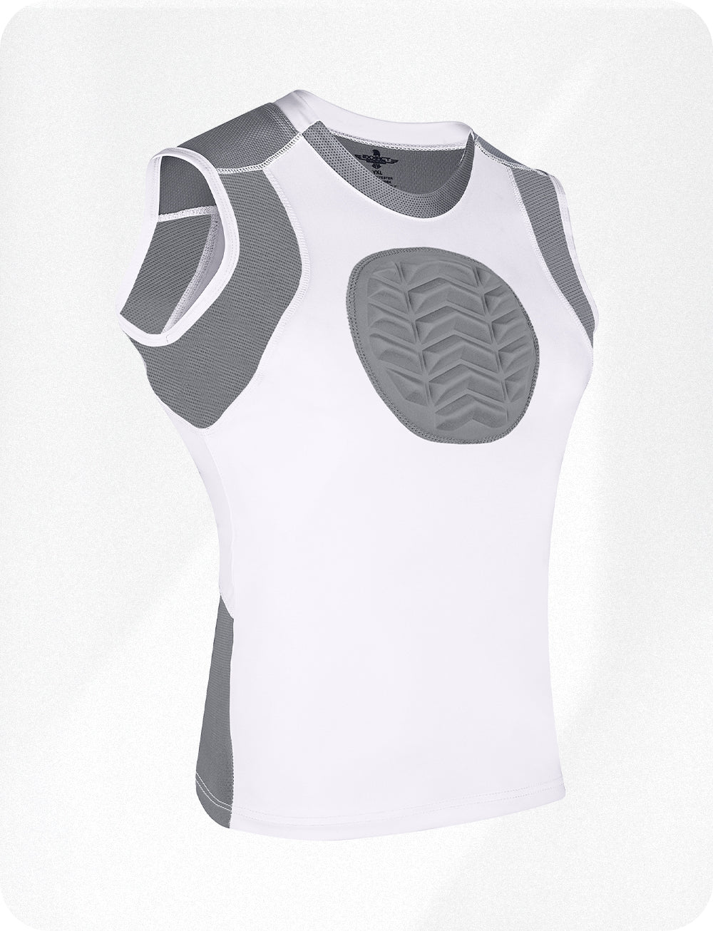 Youth Boys Baseball Chest Protector For Sternum Heart Protection White