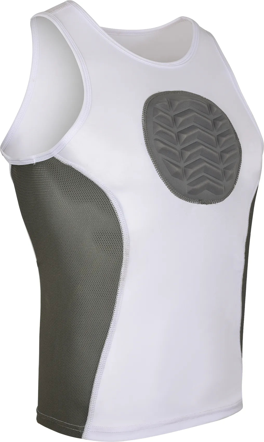 Tank Top Boys Baseball Chest Protector White