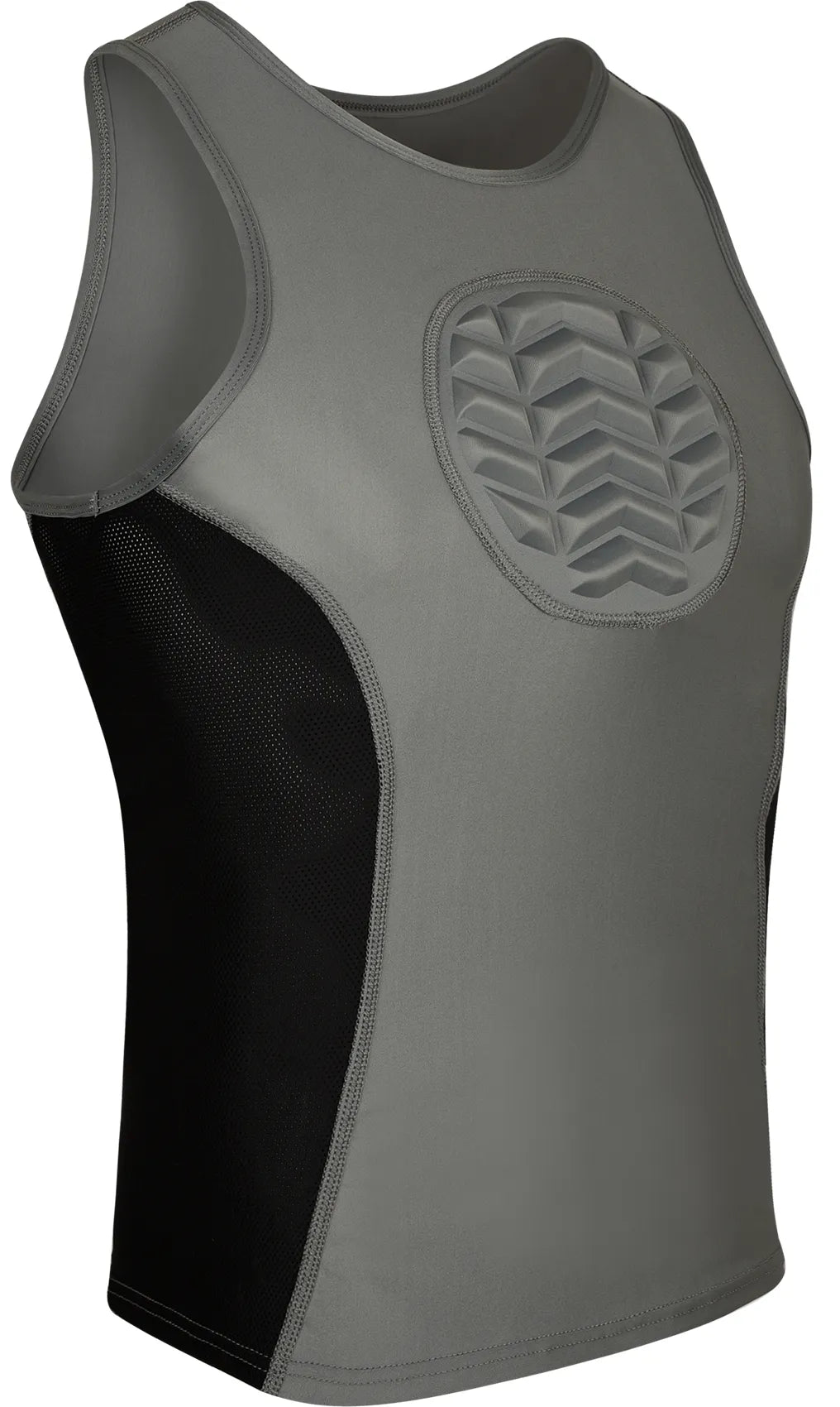 Tank Top Boys Baseball Chest Protector Gray