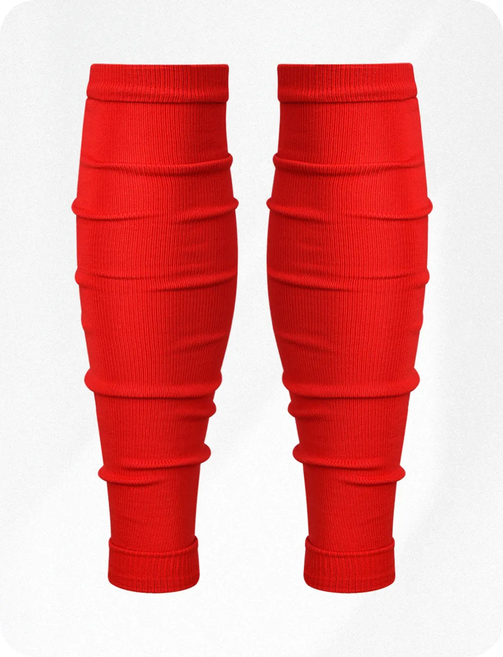 Football Leg Sleeves Men's & Boys (1 Pair) Red