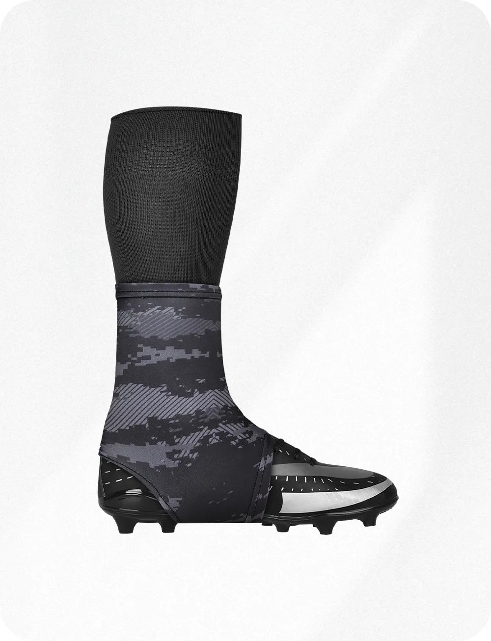 Spats Cleat Men & Boys Football Covers Black Camo | ExxactSports